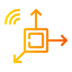 accelerometer gradient icon