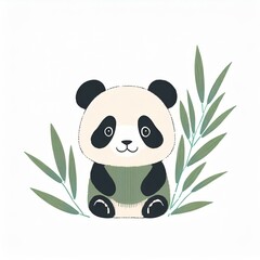 パンダのかわいいイラスト