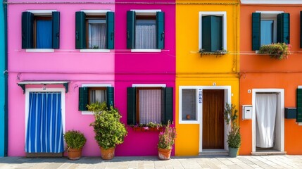 Colorful Burano homes