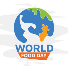 Poster or banner design concept for world food day, 16 october, world food day background design