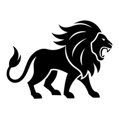 Obraz premium lion silhouette