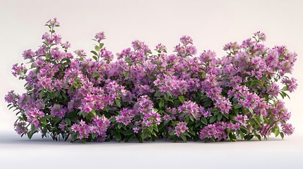 A vibrant display of pink flowers in full bloom, creating a lush and colorful garden scene.