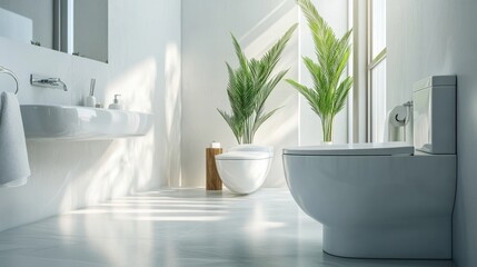 Fototapeta premium Opulent bathroom in contemporary dwelling
