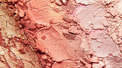 Naklejka premium Beauty product and cosmetics texture, makeup products as abstract luxury cosmetic background art