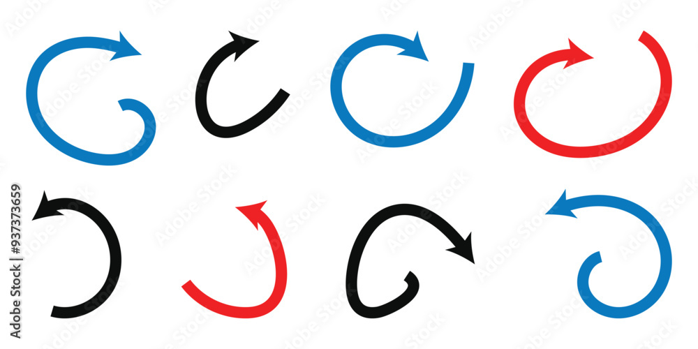 Poster abstract perspective line stripes with dimensional effect arrow. long arrow. curve arrow vector icon
