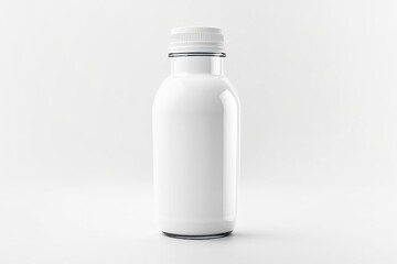 bottle of milk isolated