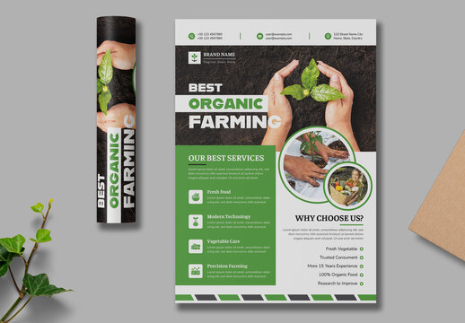 Best Organic Farming Flyer Template