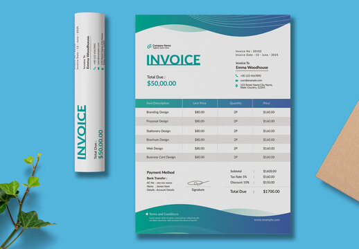 Invoice Template Layout