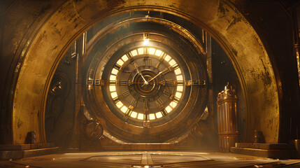 world clock with classic design