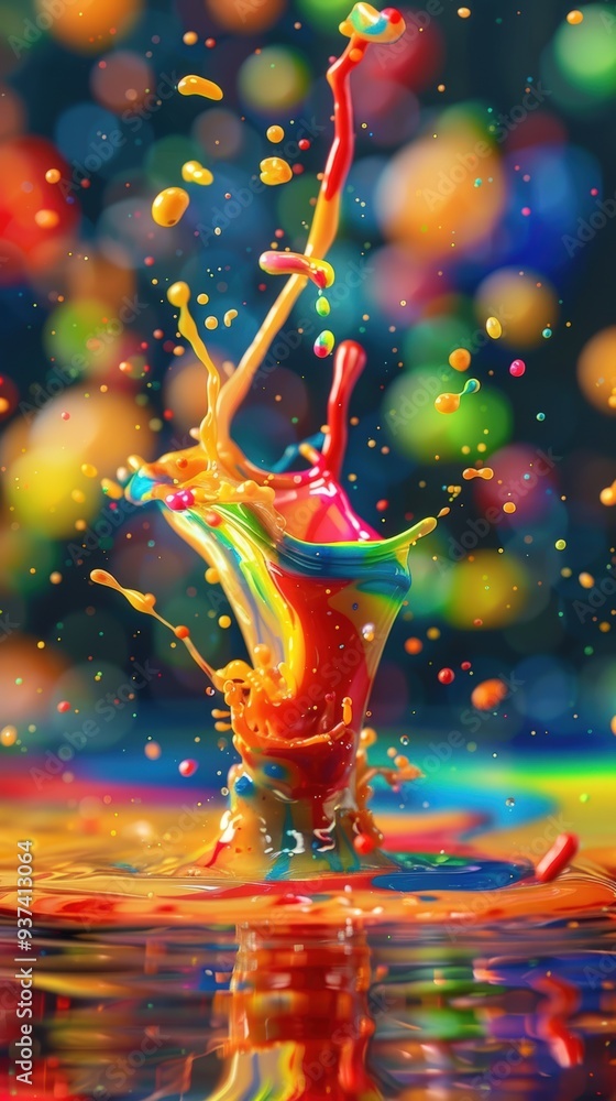 Canvas Prints Colorful paint splash