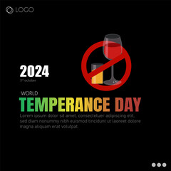 Temperance Day, observed on November 14th, promotes moderation and self-control, particularly regarding the consumption of alcohol.