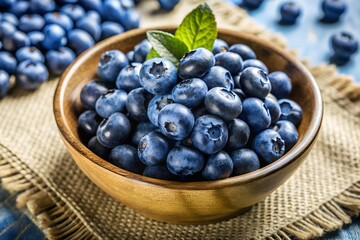 Fresh Blueberries in a Bowl