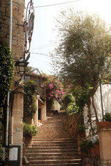 Fototapeta premium street in the town of island country