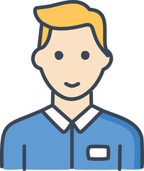 Student icon isolated on white background 