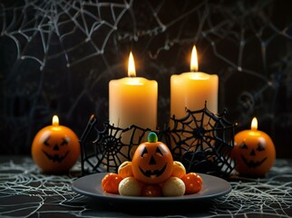 christmas candles and decorations
