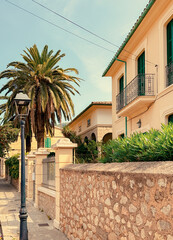 Naklejka premium street in the old town