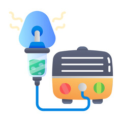 Nebulizer icon designed in flat style 