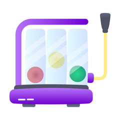 An icon of spirometer in flat style 