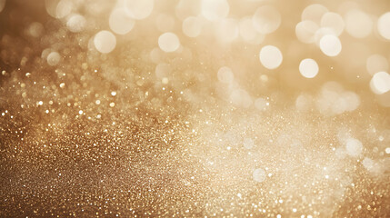 A vintage-inspired background where golden glitter is lightly dusted over a faded, sepia-toned surface