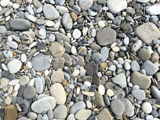 Stone Pebbles as an abstract background. Texture