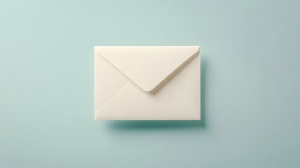 Elegant and Stylish Minimalist Invitation Card with a Matching Envelope Placed on a Clean Uncluttered Background Allowing Ample Space for Adding Custom Text or Design Elements