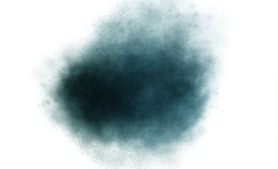 Watercolor paint stain texture overlay, realistic cutout, transparent background