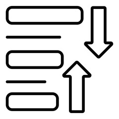 Fototapeta premium Sort Icon