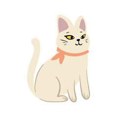 Cute and Kawaii Cat Illustration