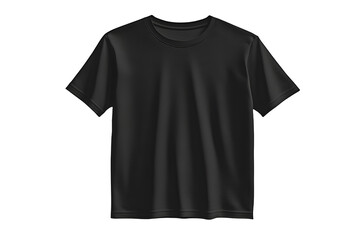 Black blank T shirt isolated 