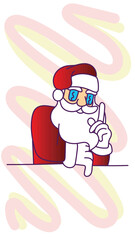 doodle pop art christmas background vector design