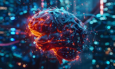 Artificial intelligence and future concept. 