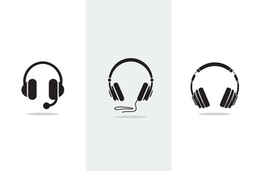 Headphone set vector