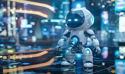 Obraz premium Artificial intelligence and future concept. 