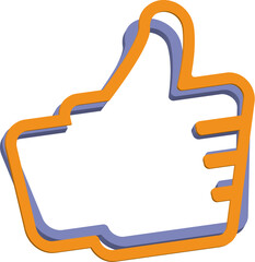 Obraz premium thumb up sign, like icon