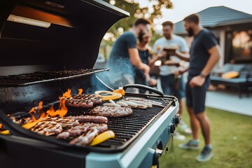 Grilling Outdoors with Friends