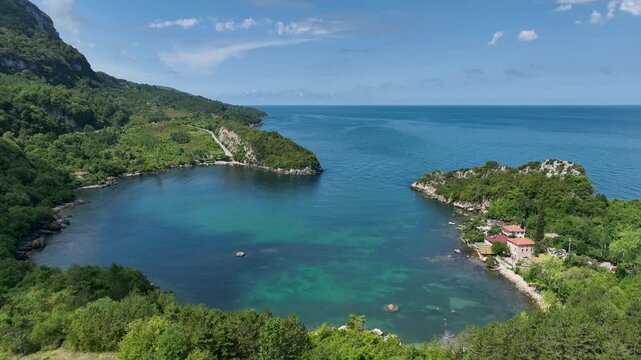 It's summer in the Gideros Bay. Black Sea coast of Turkey. Cide - Kastamonu - Turkey
