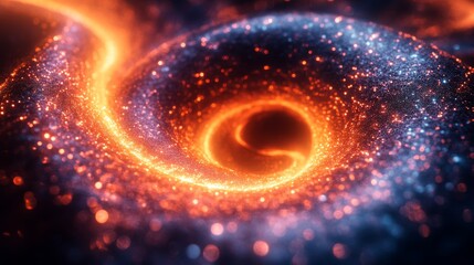 Obraz premium Abstract Glowing Spiral Background
