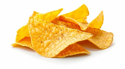 Fototapeta premium nachos isolated on white background