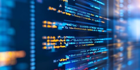 Naklejka premium Zoomed-in view of complex JavaScript code with comments and functions clearly visible, symbolizing dynamic web development