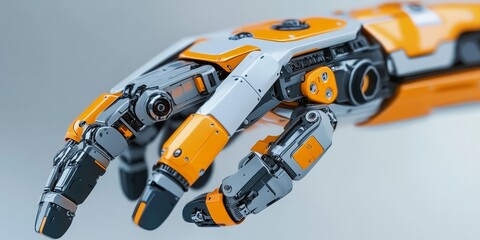 a modular robotic arm, customizable for various tasks, sleek design with seamless functionality