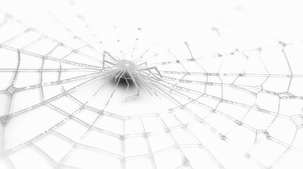 spider web isolated on white background