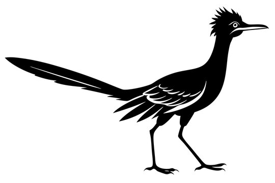 recommend clip art: Road Runner Bird Silhouette Vector Illustration