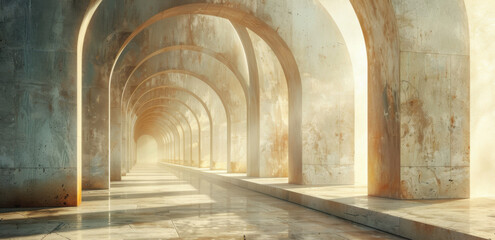 desert road dreamscape photography 3d concept art/photography, in the style of dark white and light gold, 8k resolution, vienna secession