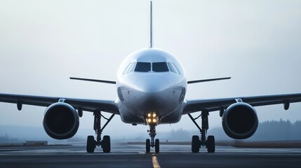Obraz premium Airplane Ready for Takeoff