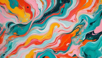 カラフルな大理石パターン 模様 colorful marble pattern back ground image