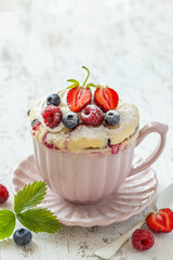 sweet and tasty microwave mug cake
