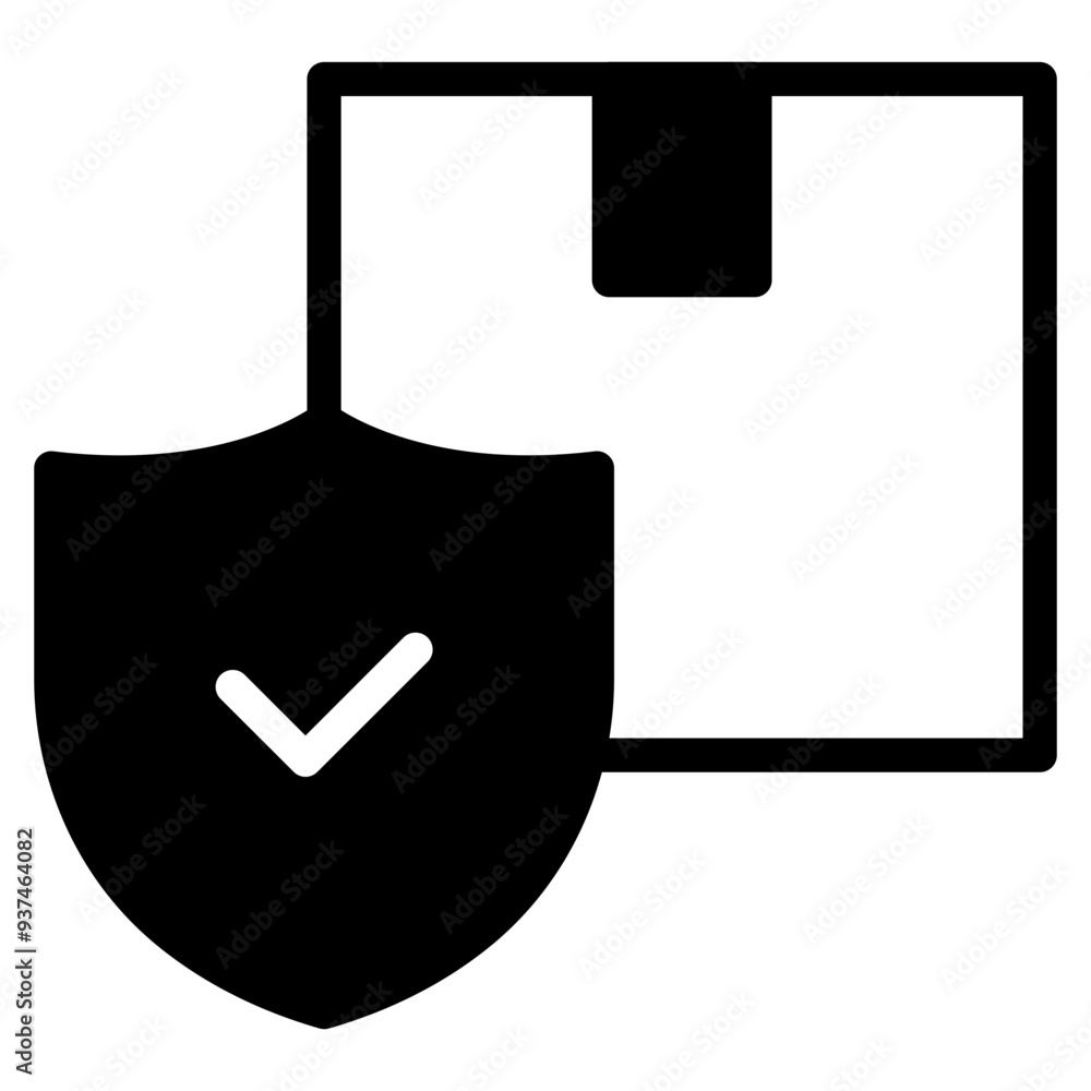 Poster safe packaging icon