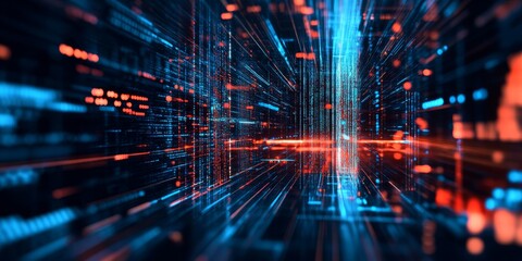 Fototapeta premium a front-end framework in action, CSS and HTML code structuring a responsive design