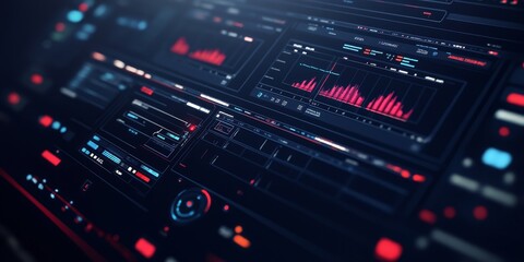 Fototapeta premium an automated testing script running, detailed test results and coverage metrics on a dark-themed console