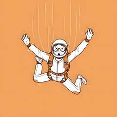 Thrilling Skydive Adventure - Orange Exploration